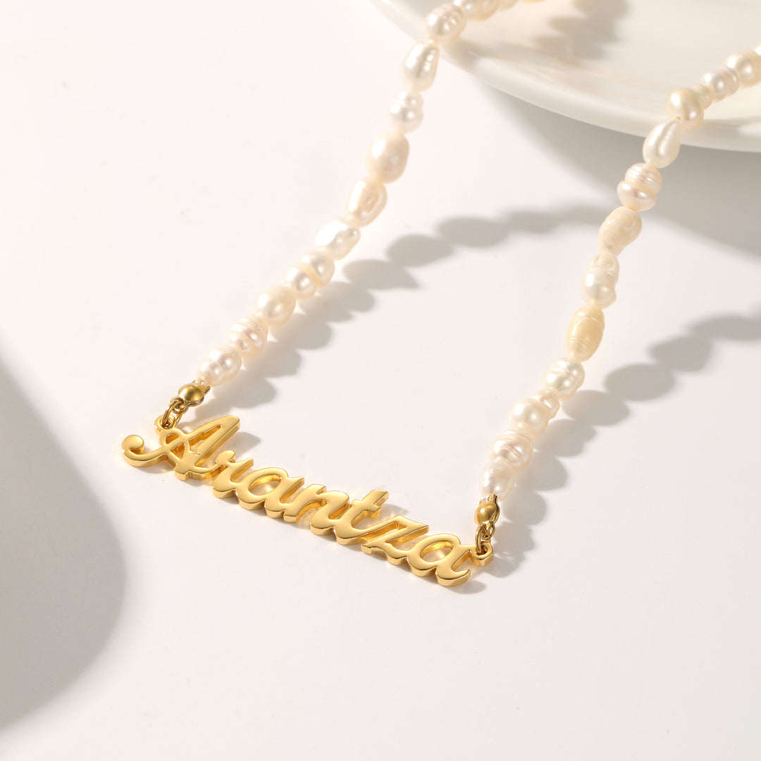 Pearl Name necklace