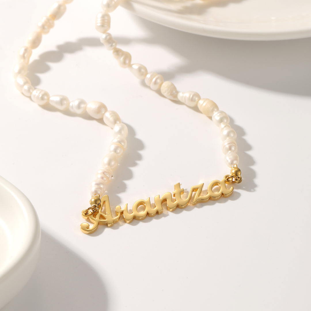 Pearl Name necklace