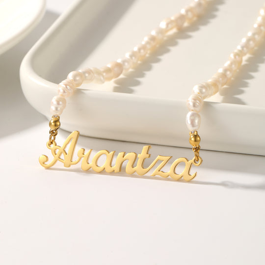 Pearl Name necklace