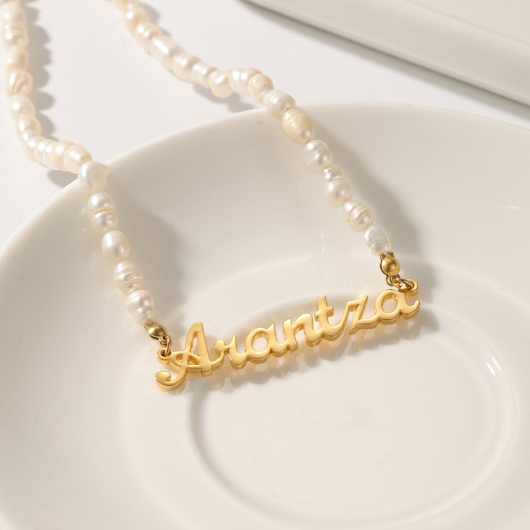 Pearl Name necklace