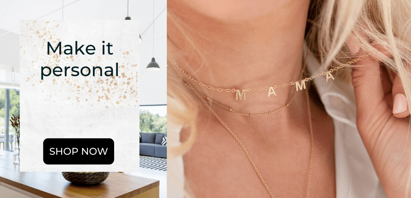 Personalized your jewelry with your name or number. You make your own jewelry