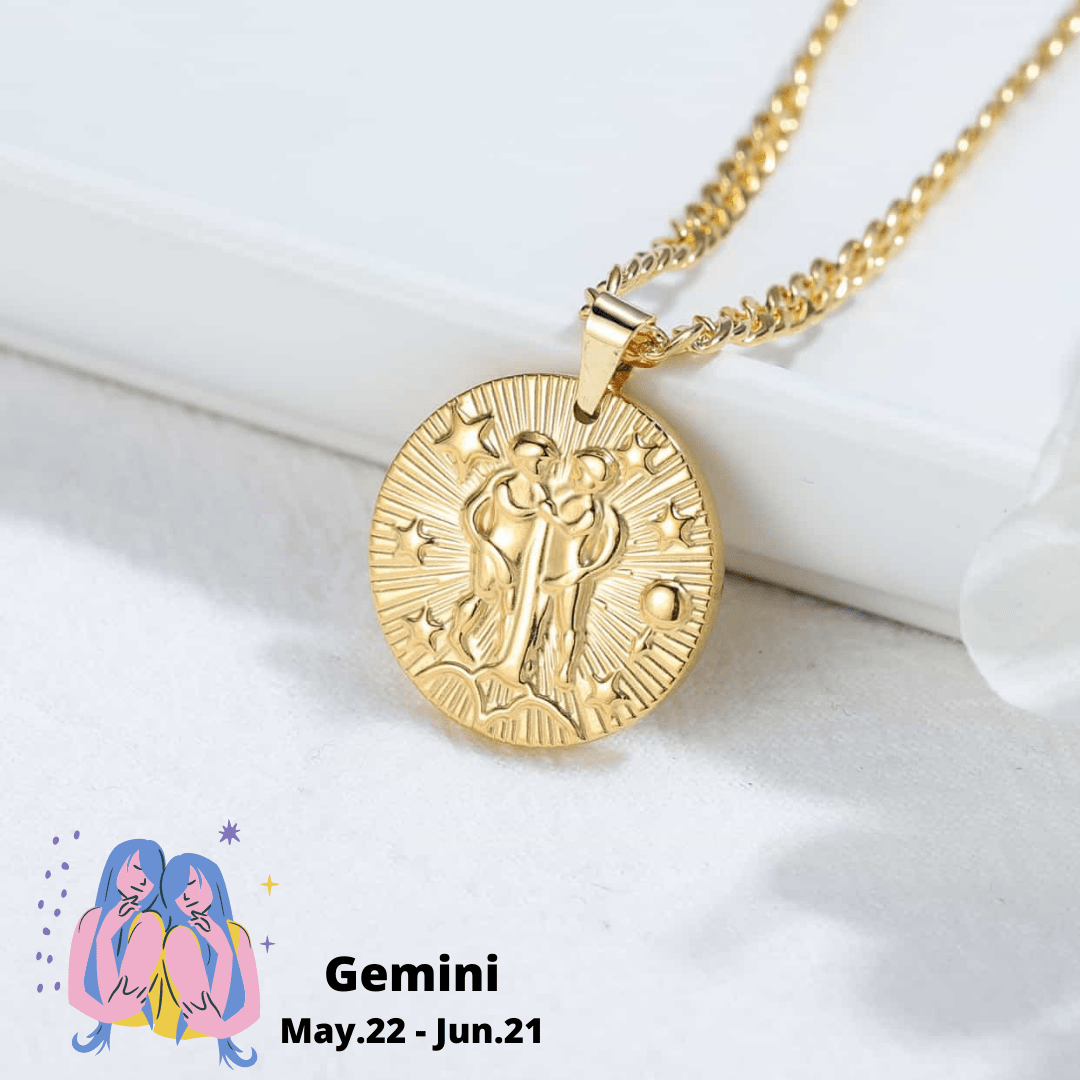 Gemini pendant necklace | custom jewelry | Kenzella jewelry