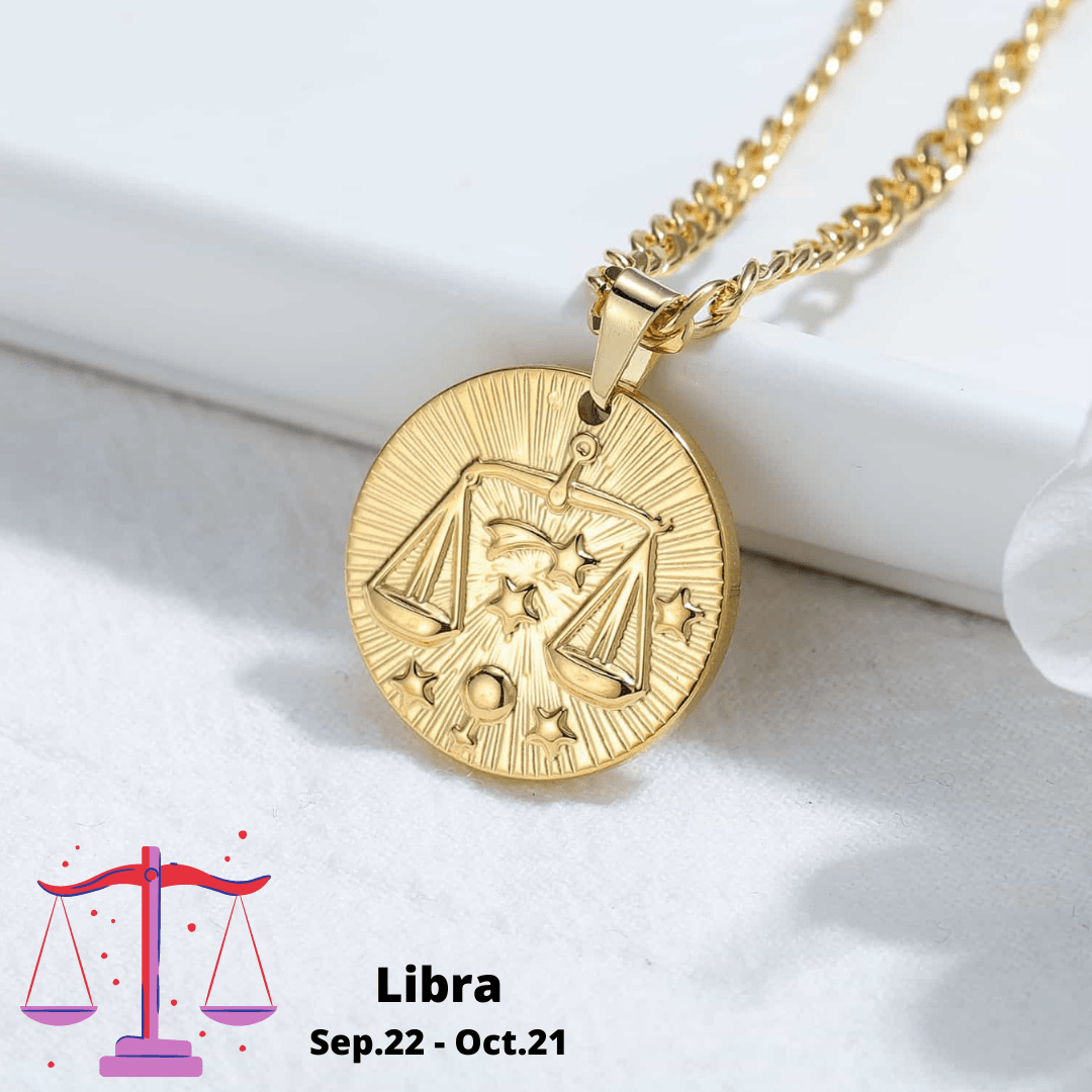 Libra pendant necklace | custom jewelry | Kenzella jewelry