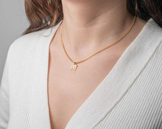 necklace with initial pendant | Kenzella