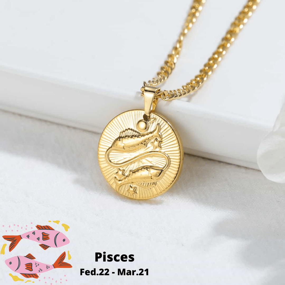 Pisces pendant necklace | custom jewelry | Kenzella jewelry