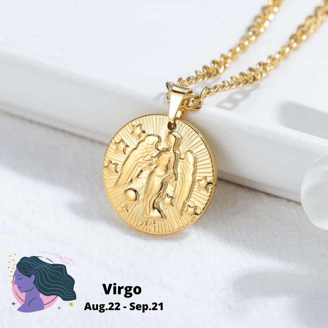 Virgo pendant necklace | custom jewelry | Kenzella jewelry