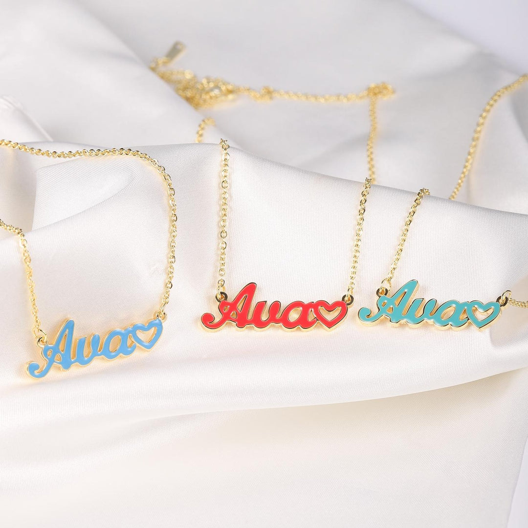 color name necklace - Kenzella jewelry