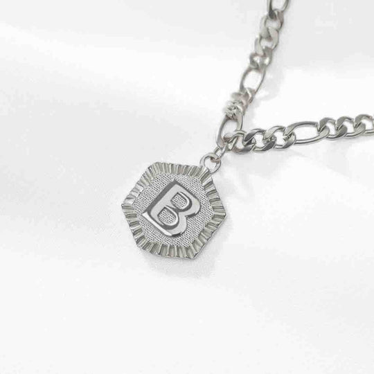 initial anklet Silver