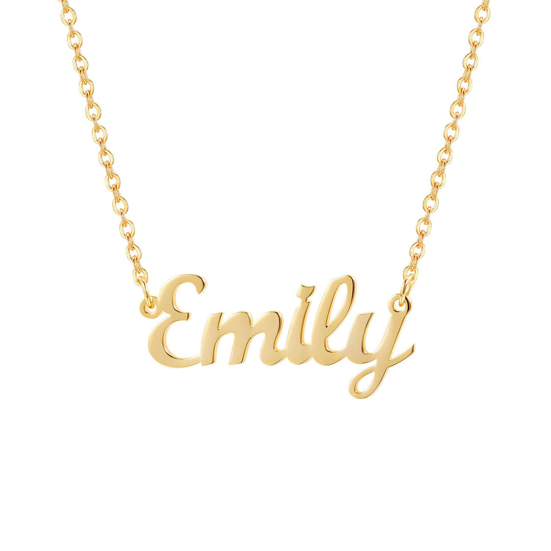 gold Personalised name necklace