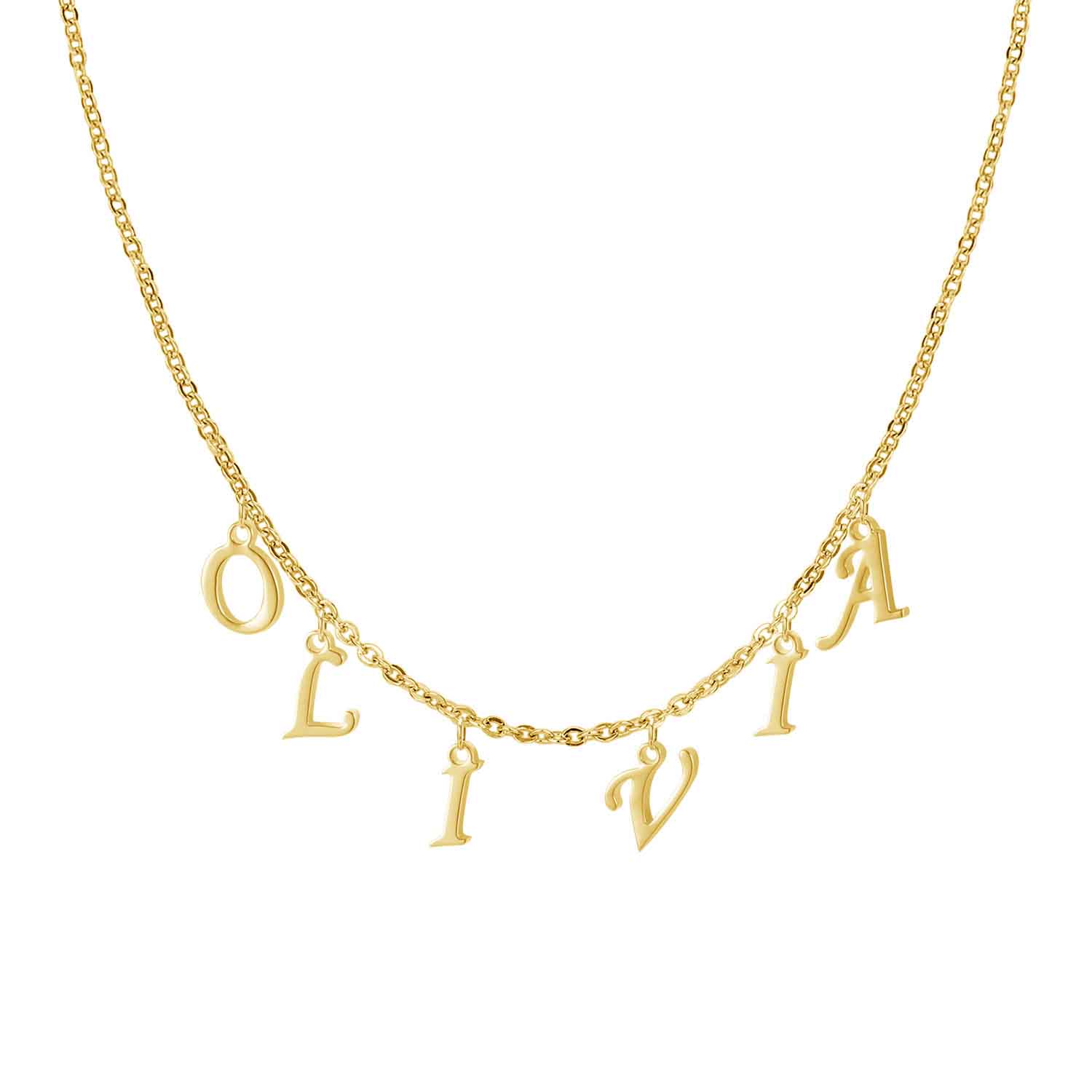 Dangle name necklace online