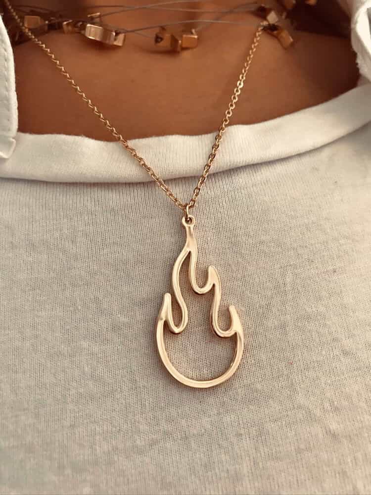 Flame necklace 