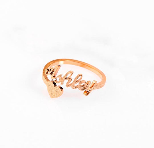 Frosted Heart ring - Kenzella