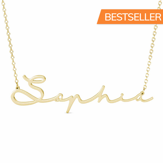 Gold name necklace | Kenzella