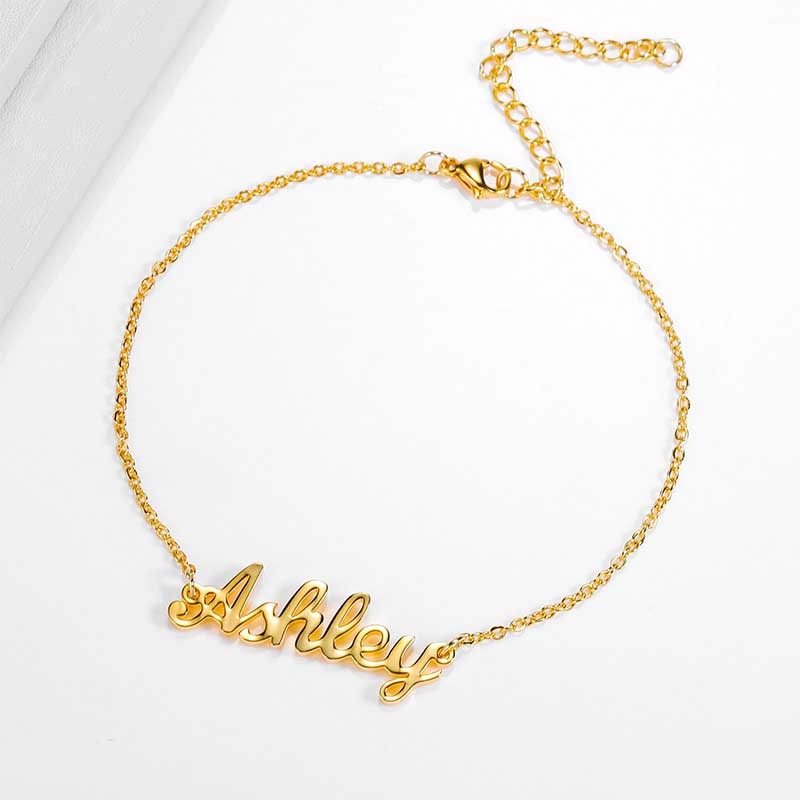 Personalized anklet | custom jewelry | Kenzella jewelry