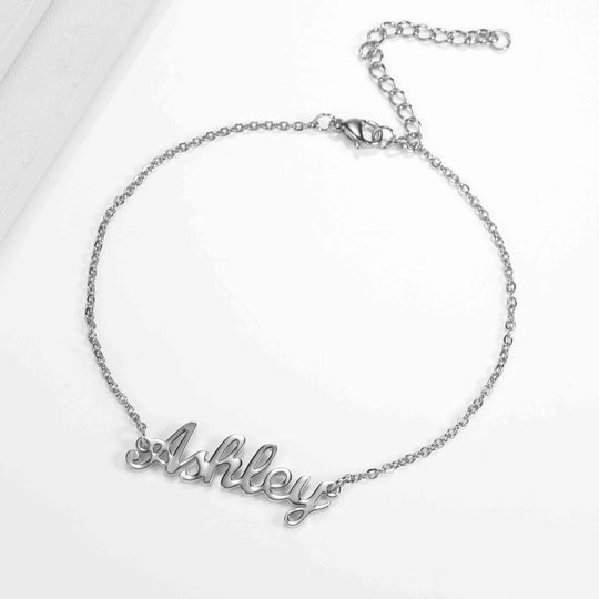 Personalized anklet | custom jewelry | Kenzella jewelry