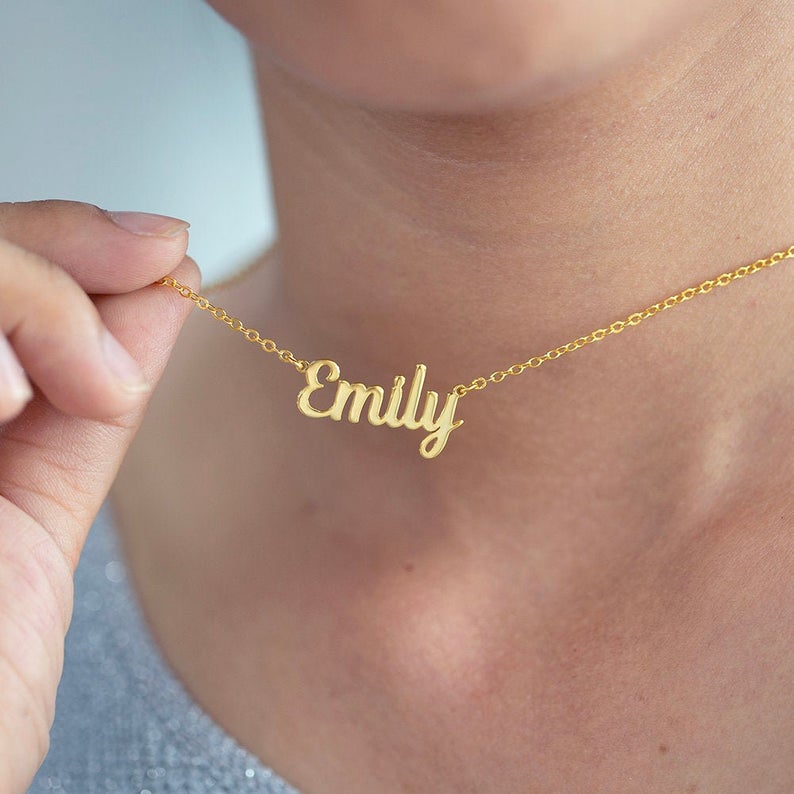 Personalised name necklace