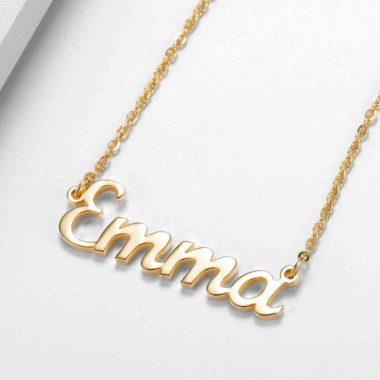 Gold jewels necklaces personalized