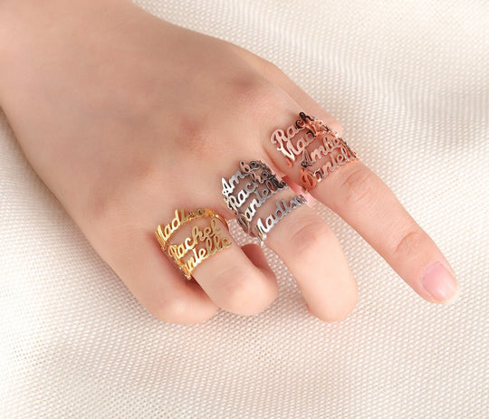 Double name rings | Personalized rings | kenzella