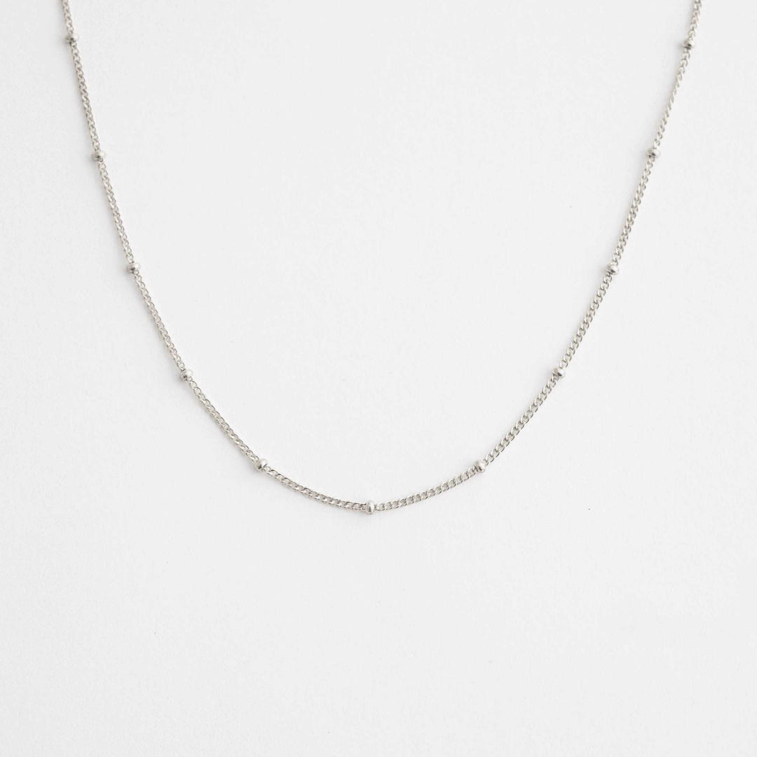 Bubble chain necklace silver