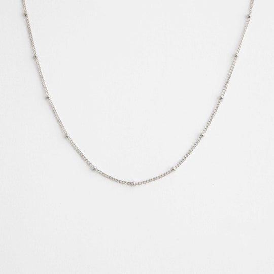 Bubble chain necklace silver