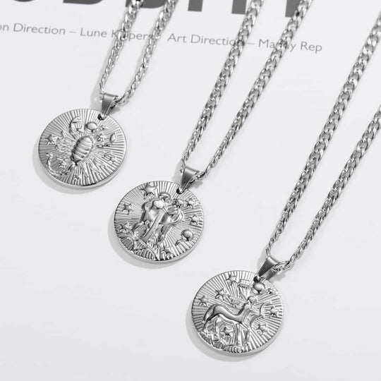 Aquarius necklace silver